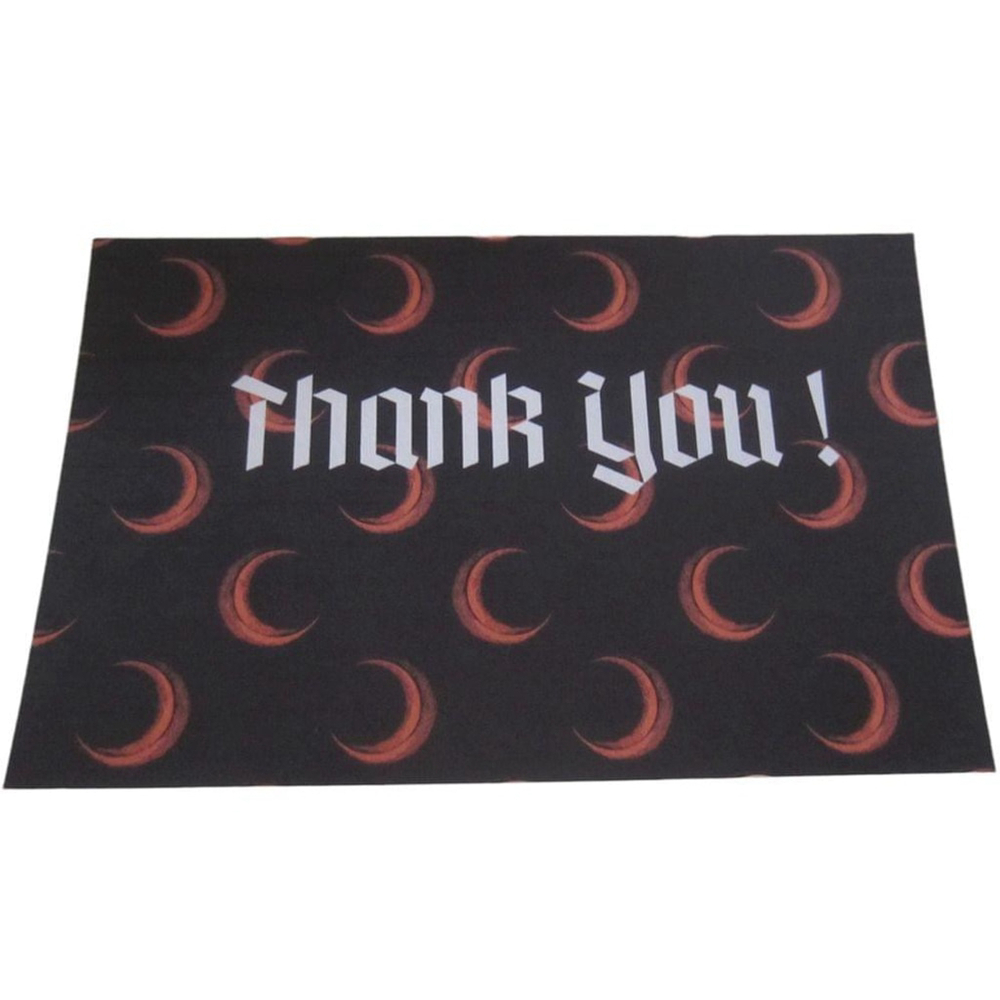 Thank You Cards Orange Moon Design 50 Small Business Cards, 5"